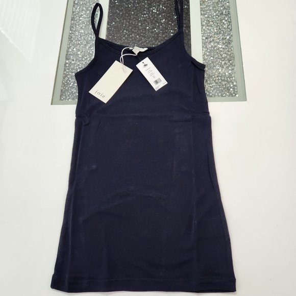 NWT - MIDNIGHT BLUE JOIE CORALINE SPAGHETTI STRAP SUMMER TOP - Picture 5 of 5